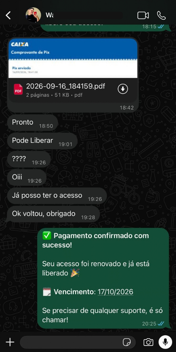 Depoimento de cliente