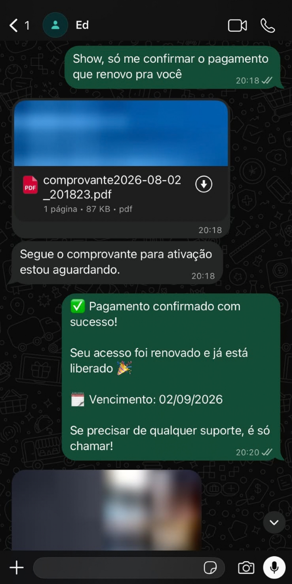 Depoimento de cliente