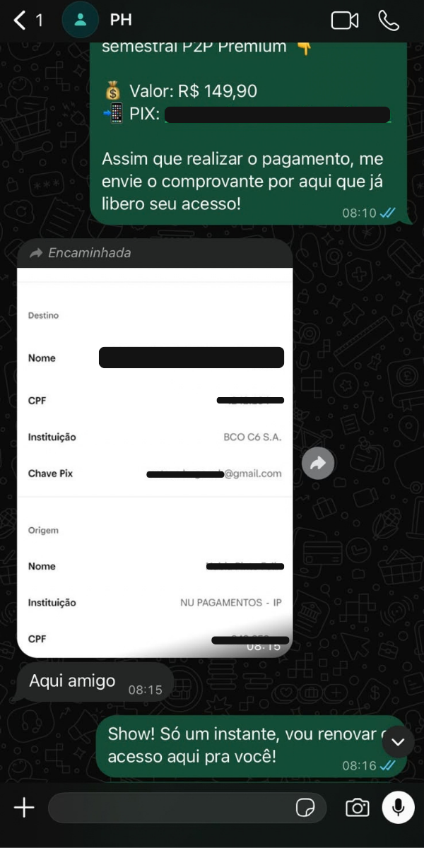 Depoimento de cliente