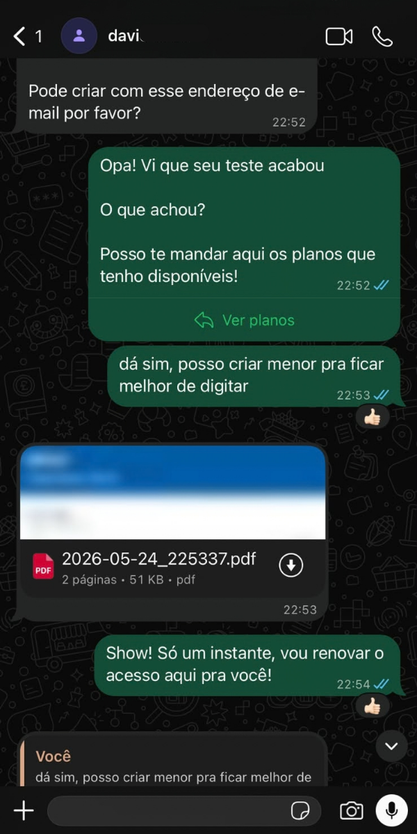 Depoimento de cliente