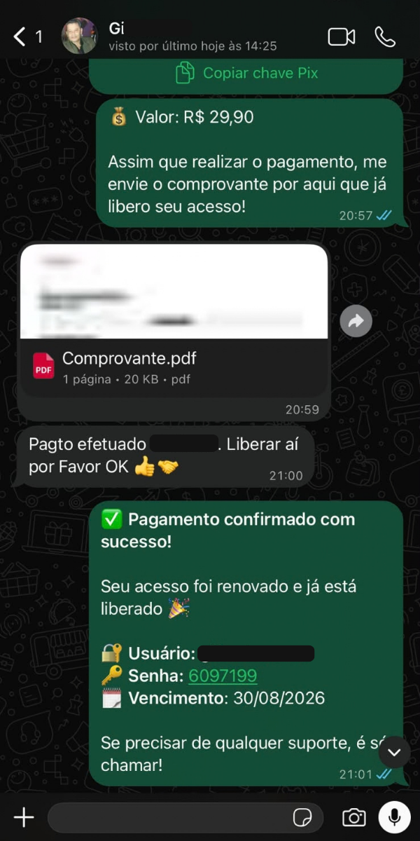Depoimento de cliente