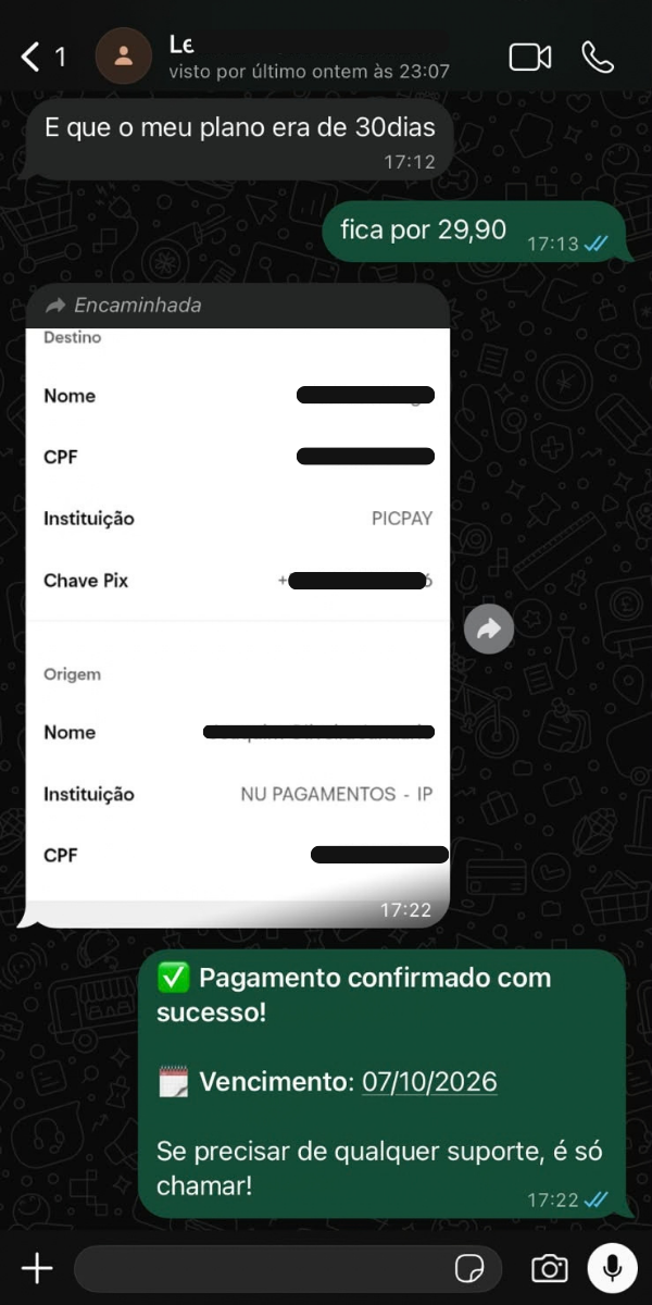 Depoimento de cliente